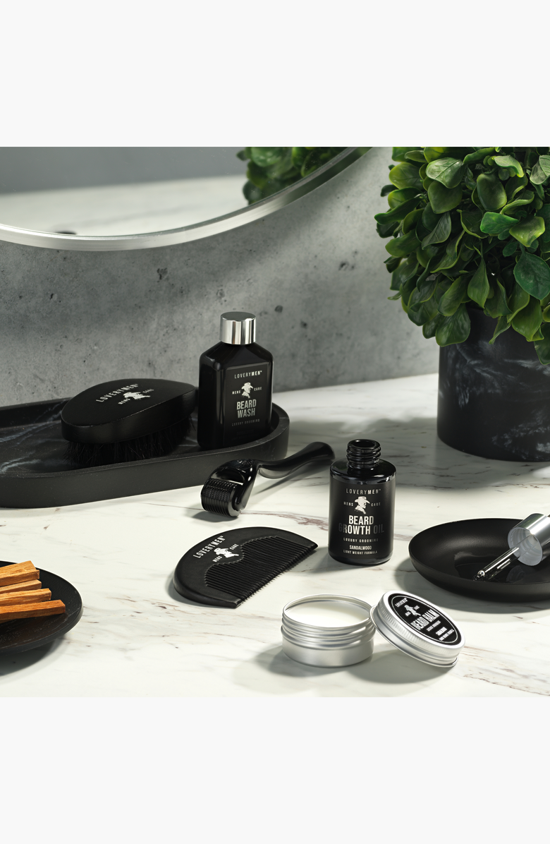 Lovery 8 Piece Sandalwood Mens Grooming Gift Set, Alternate, color, NO COLOR