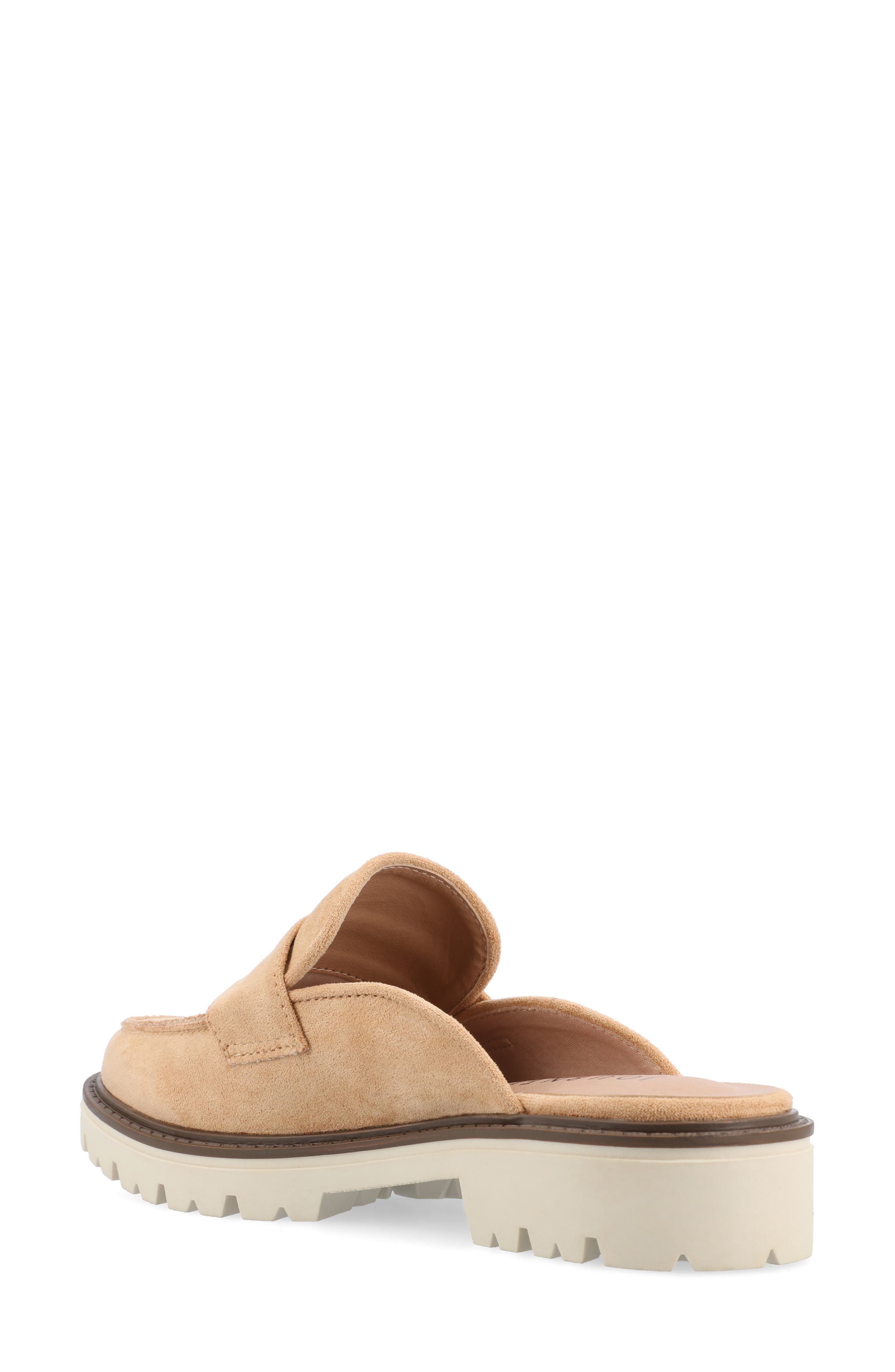 Miycah Lug Sole Platform Mule, Alternate, color, TAN