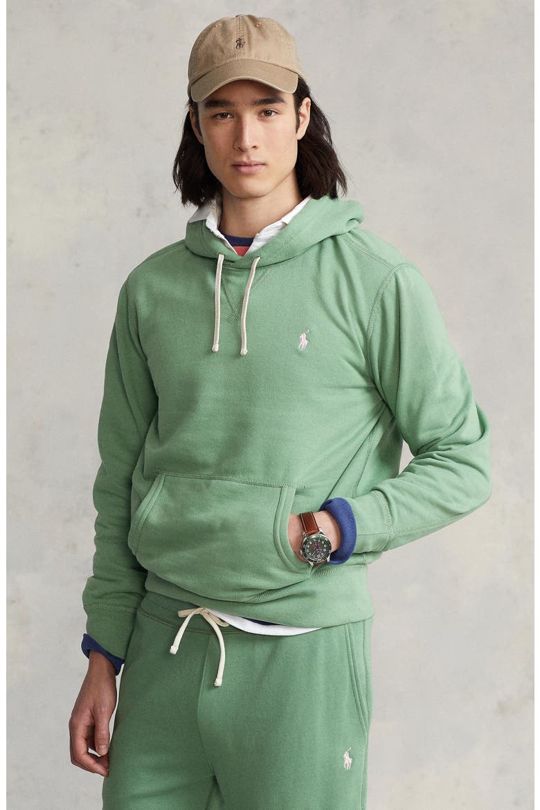 The RL Fleece Hoodie, Alternate, color, OUTBACK GREEN