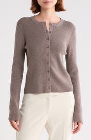 Parker Ribbed Button Front Cardigan