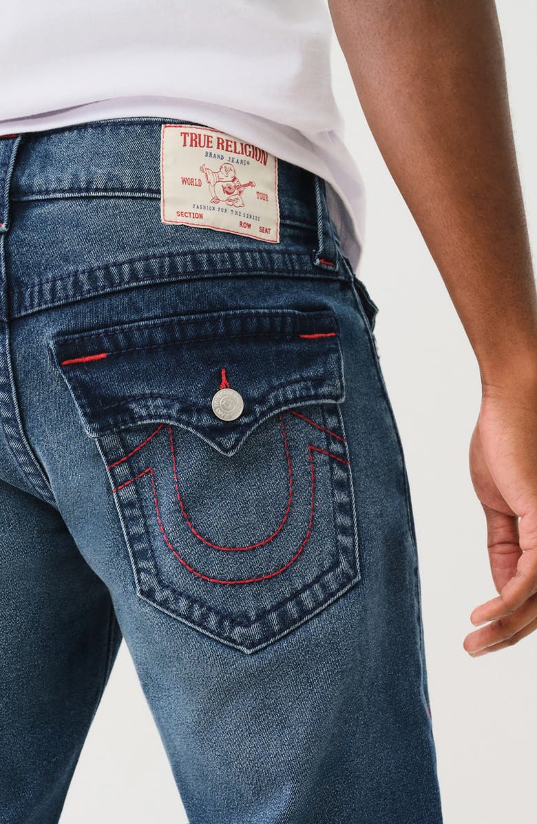 True Religion Ricky Big T Flap Straight Leg Jeans, Alternate, color, 