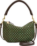 Clare V. Petit Moyen Woven Messenger Bag