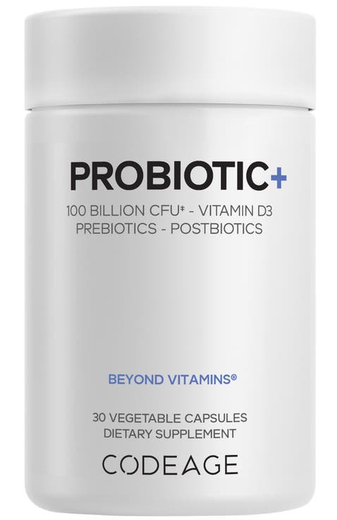 Probiotic+ 100B CFU, 12 Strains, Pre/Postbiotics, D3 Supplement