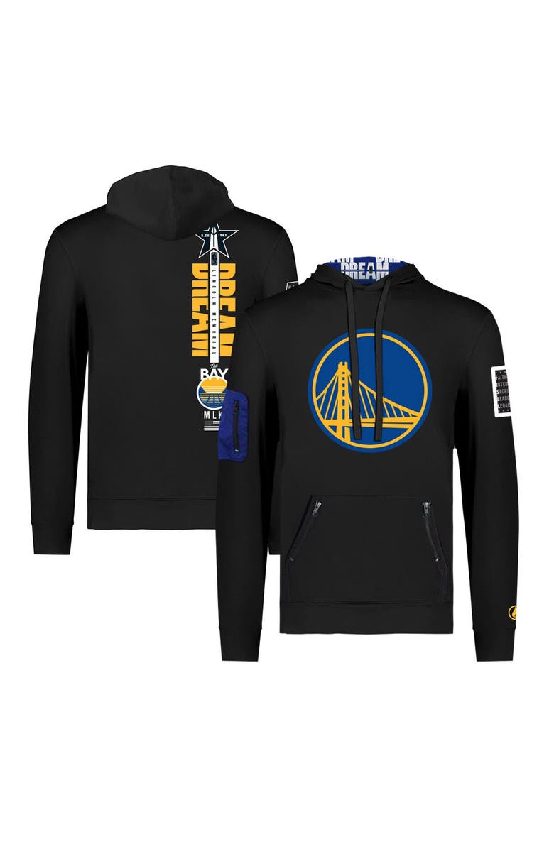 FISLL Unisex FISLL x Black History Collection  Black Golden State Warriors Pullover Hoodie, Main, color, Black