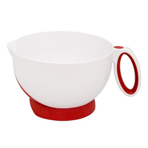 Cuisipro Deluxe Batter Bowl Mixing With Handle And Measurements In White