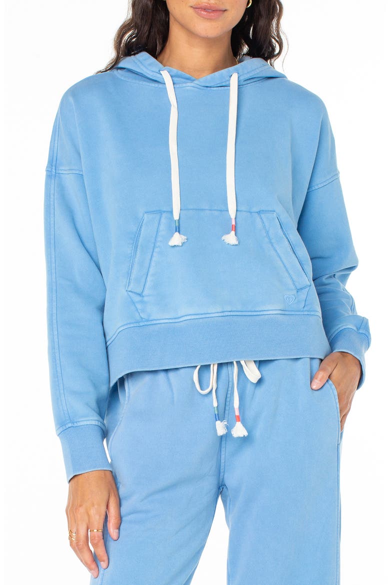 Tidewater Hoodie, Main, color, AZURE BLUE SOLID