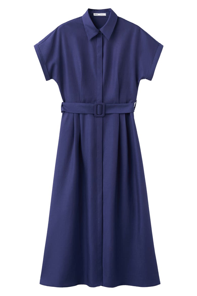 Short Sleeve Shirtdress, Alternate, color, DARK NAVY