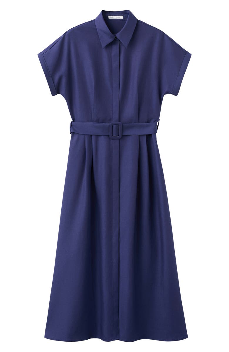 MANGO Short Sleeve Shirtdress, Alternate, color,