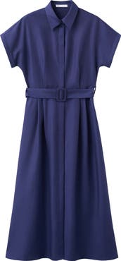 MANGO Short Sleeve Shirtdress
