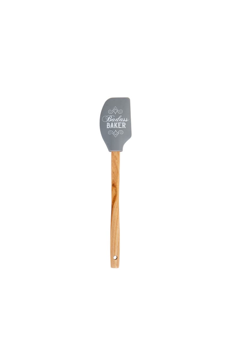 Totalee Gift Badass Baker Gray Spatula Rubber Grey, Main, color, Grey