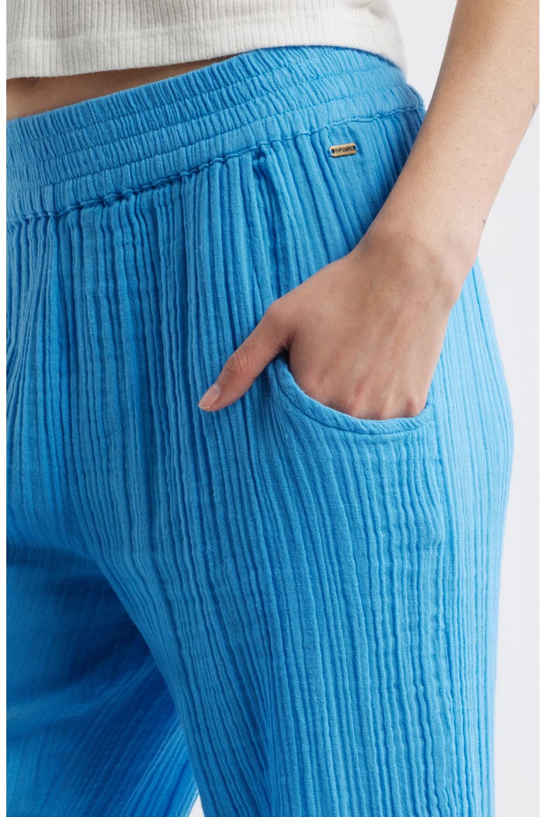 Premium Surf Cotton Beach Pants, Alternate, color, AZURE BLUE