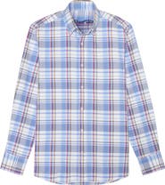 Robert Talbott Harrison Button Down Multicolor Plaid Oxford Shirt