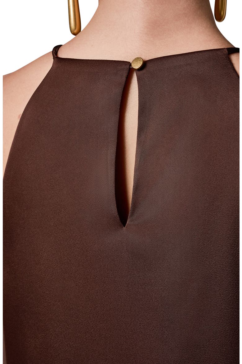 Sleeveless Satin Top, Alternate, color, CANYON