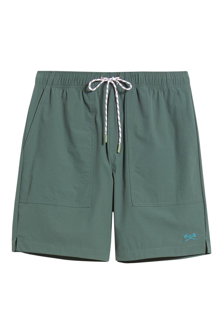 Warwick Stretch Drawstring Shorts, Alternate, color, GREEN
