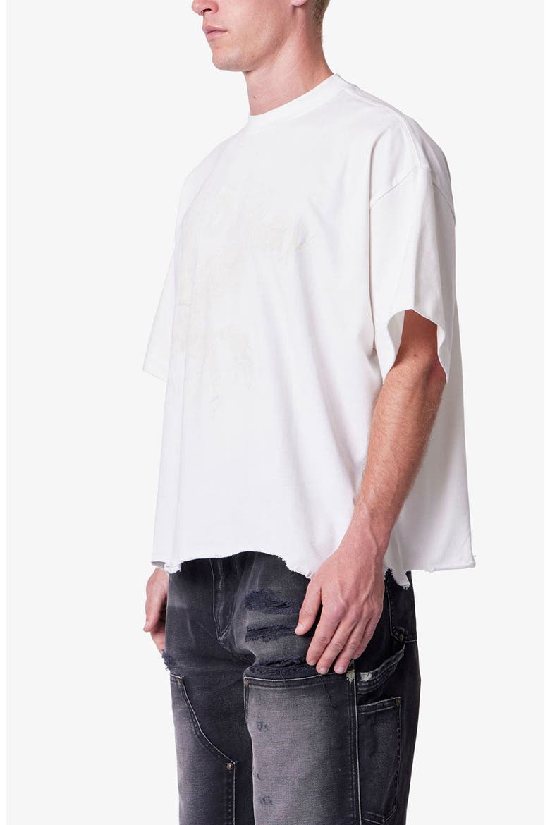 Moth Eaten Crop T-Shirt, Alternate, color, WHITE