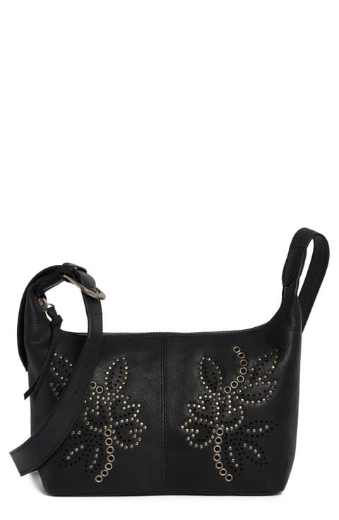 Jann Studded Leather Crossbody Bag