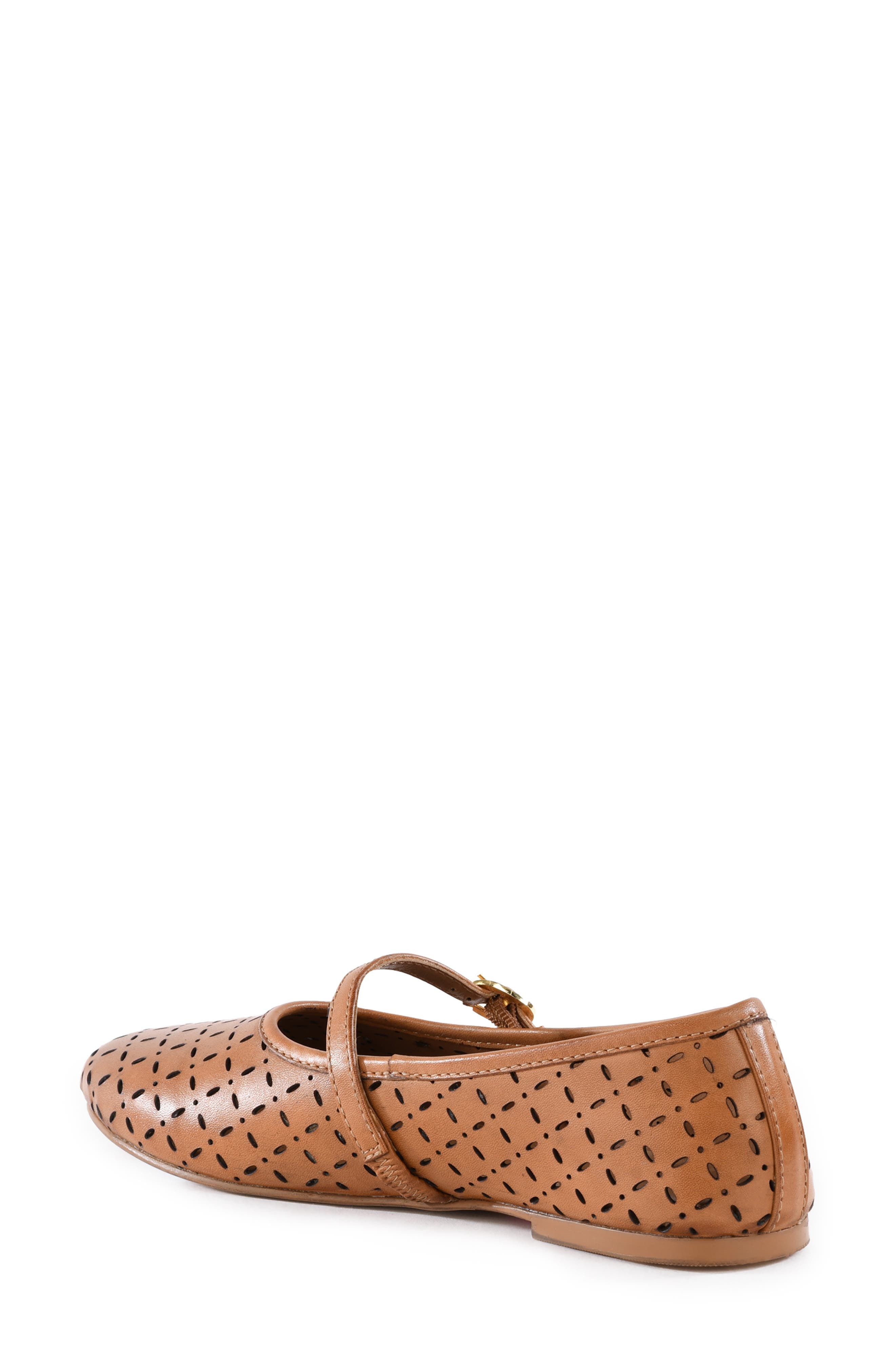 Seychelles Skyler Lasercut Ballet Flat, Alternate, color, Tan