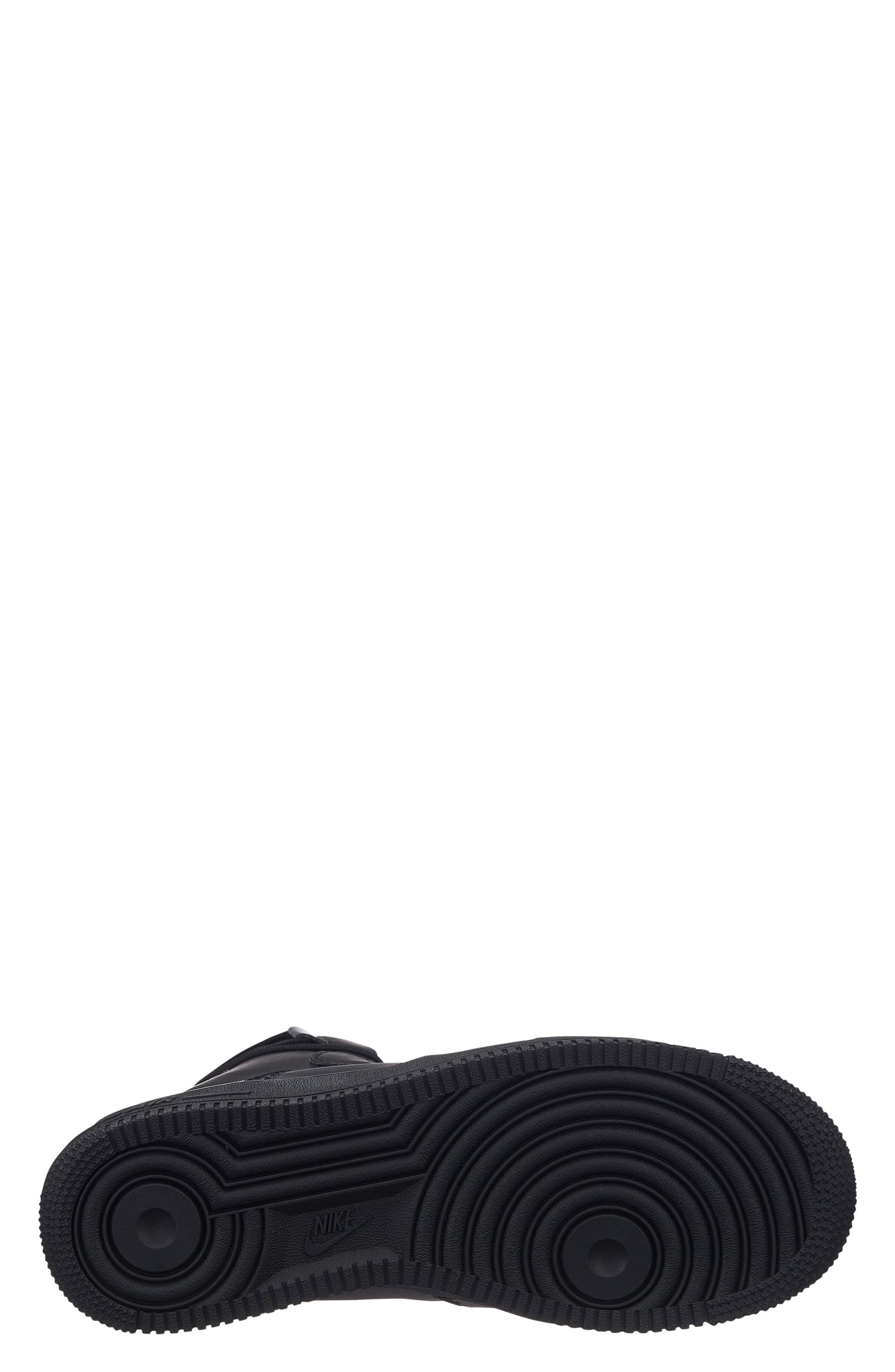 Air Force 1 Rebel XX High Top Sneaker, Alternate, color, 001 BLACK/BLACK-BLACK