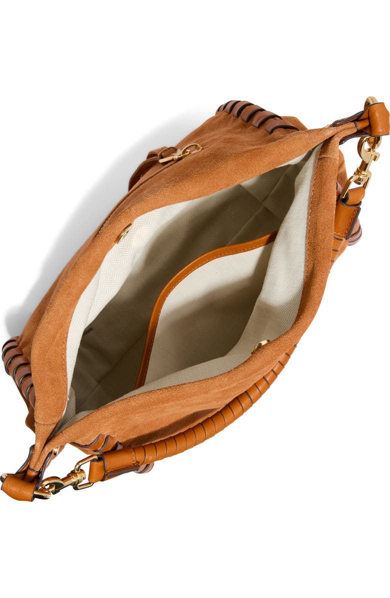 AIMEE Zen Leather Hobo, Alternate, color, Rustic Caramel Suede