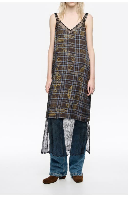 Bimba Y Lola Ikatmix Lace Double-layer Strappy Dress In Multi