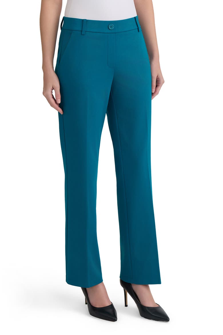 Faux Fly Pull-On Pants, Alternate, color, BOTTLE TEAL