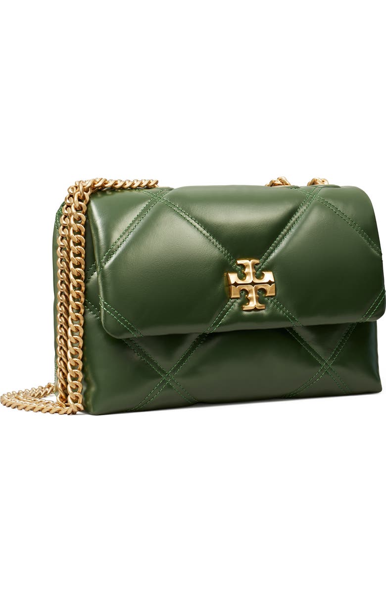 Tory Burch Small Kira Diamond Quilted Convertible Leather Shoulder Bag, Alternate, color,