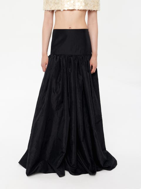Maxi Evening Taffeta Skirt