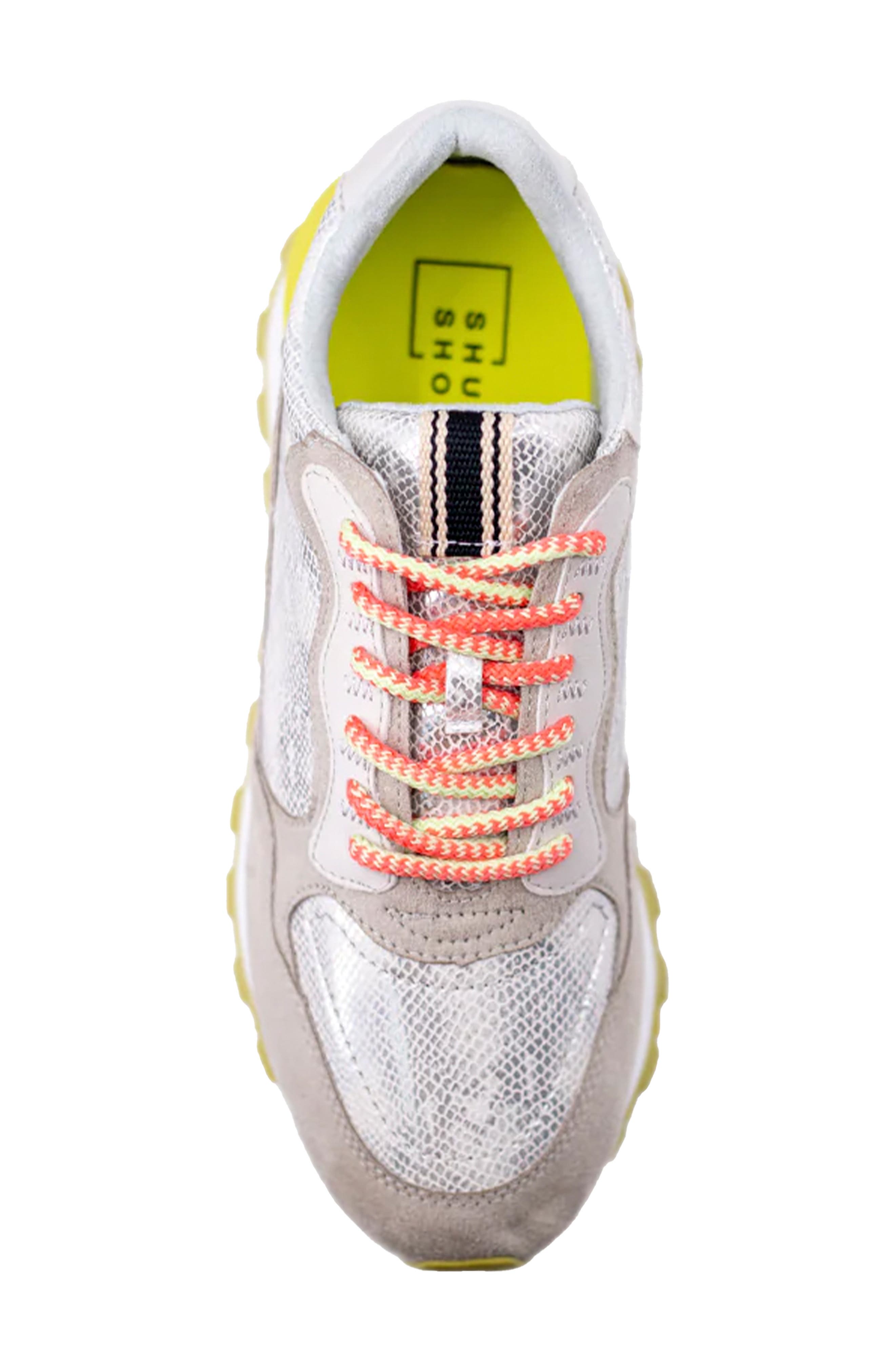 SHUSHOP Phoebe Sneaker, Alternate, color, Silver Snake