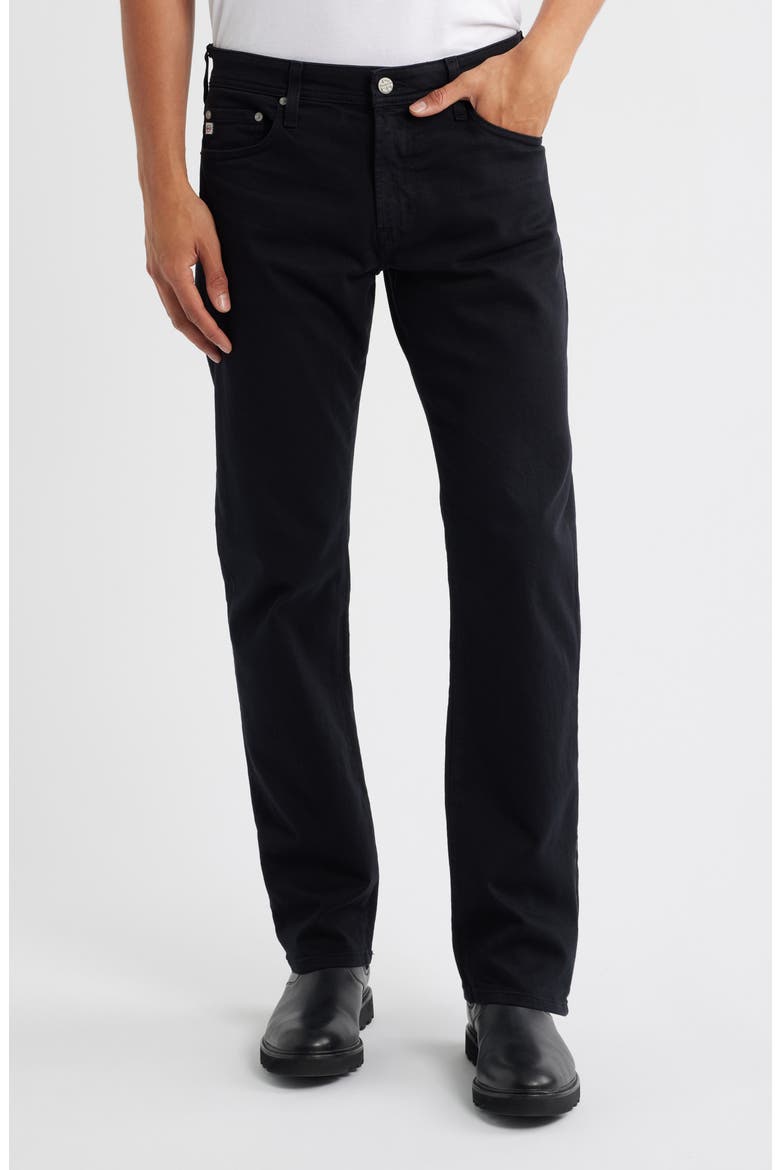 Protégé Straight Leg Jeans, Main, color, 1 YEARS PURE BLACK