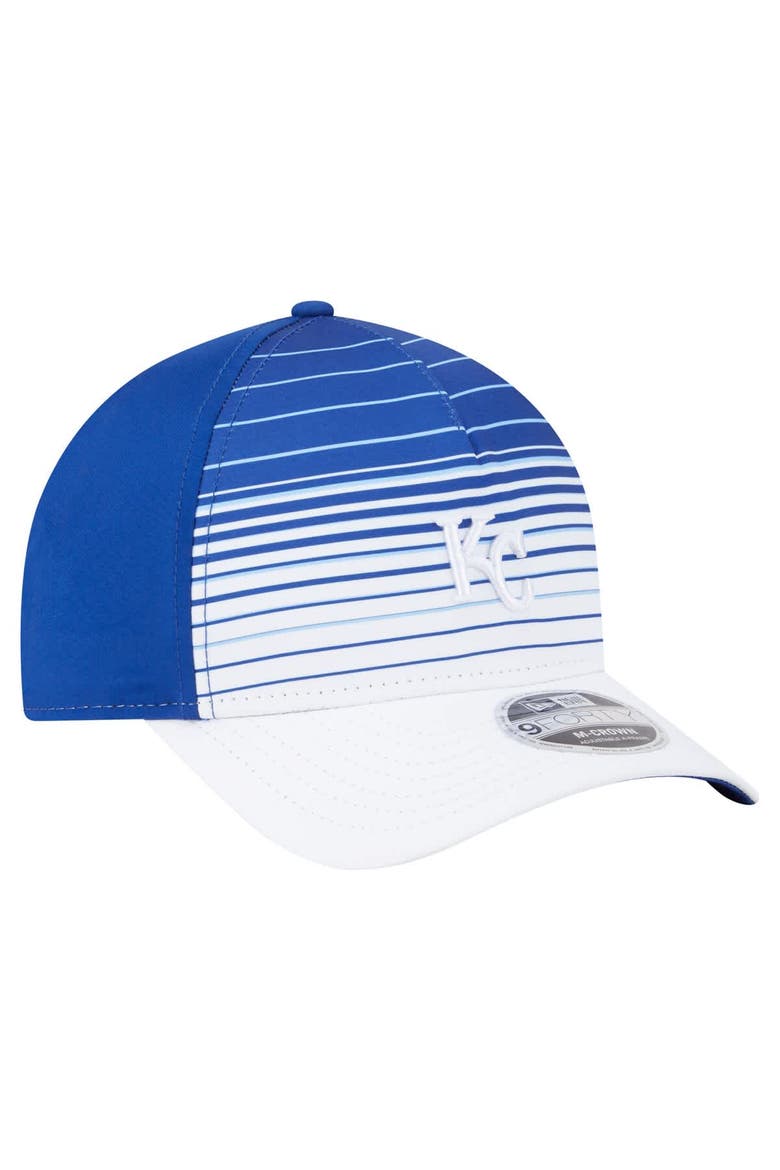 Men's New Era  Royal Kansas City Royals Gradient 9FORTY M-Crown Adjustable Hat, Alternate, color, Royal