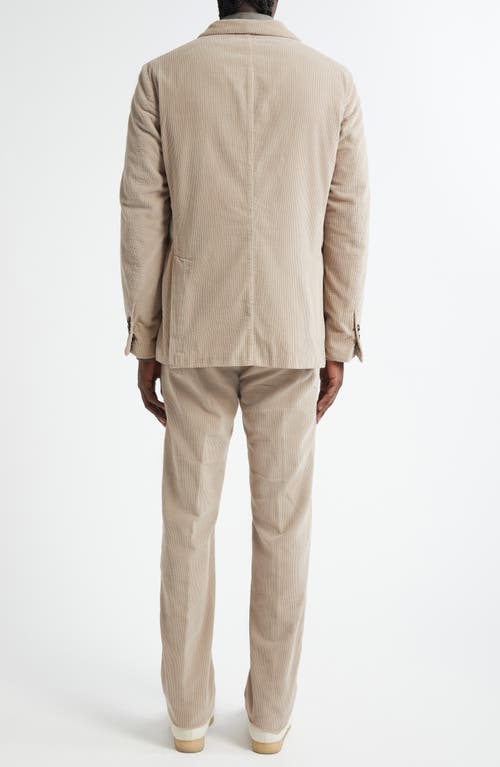Massimo Alba Sloop Pinwale Corduroy Suit In Neutral