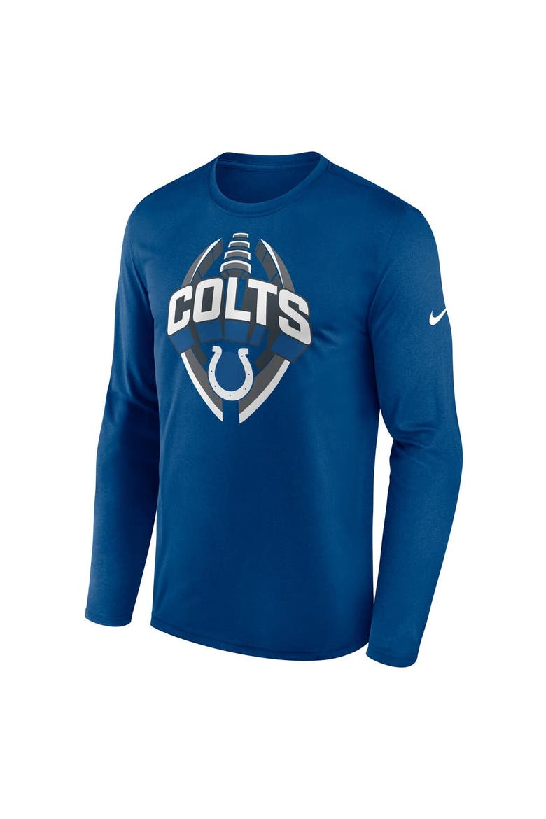 Men's Nike Royal Indianapolis Colts Primetime Legend Icon Performance Long Sleeve T-Shirt, Alternate, color, Royal