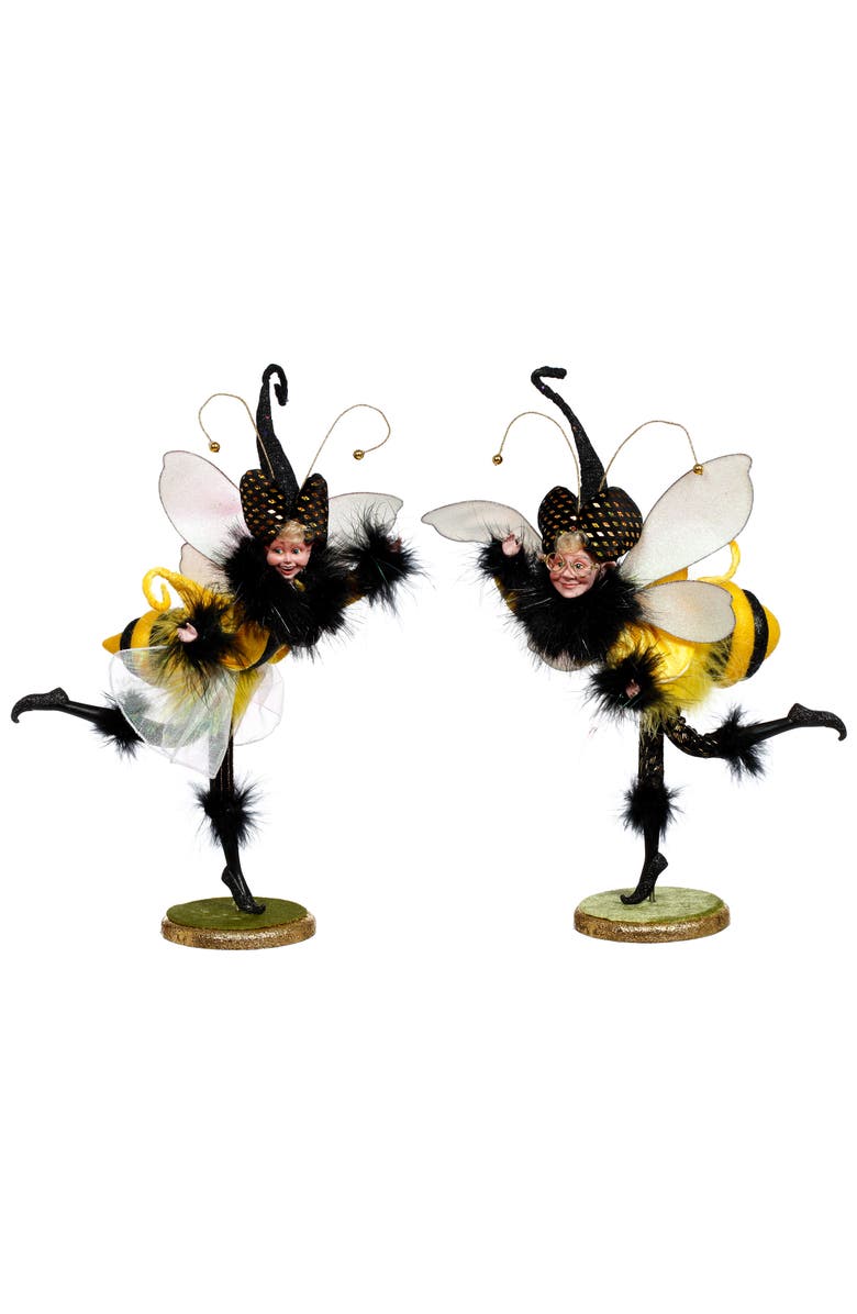 Mark Roberts Busy Bee,Set of  2, Main, color, Bright Yellow