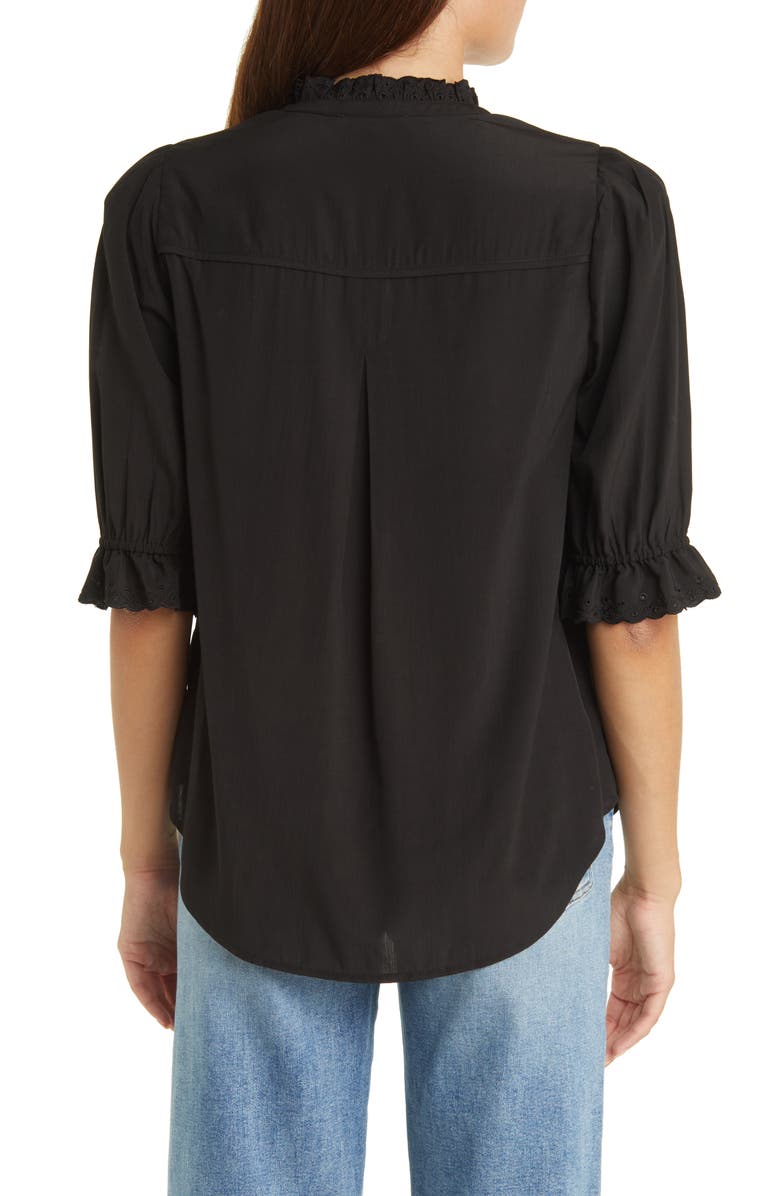 Wit & Wisdom Eyelet Accent Top, Alternate, color,