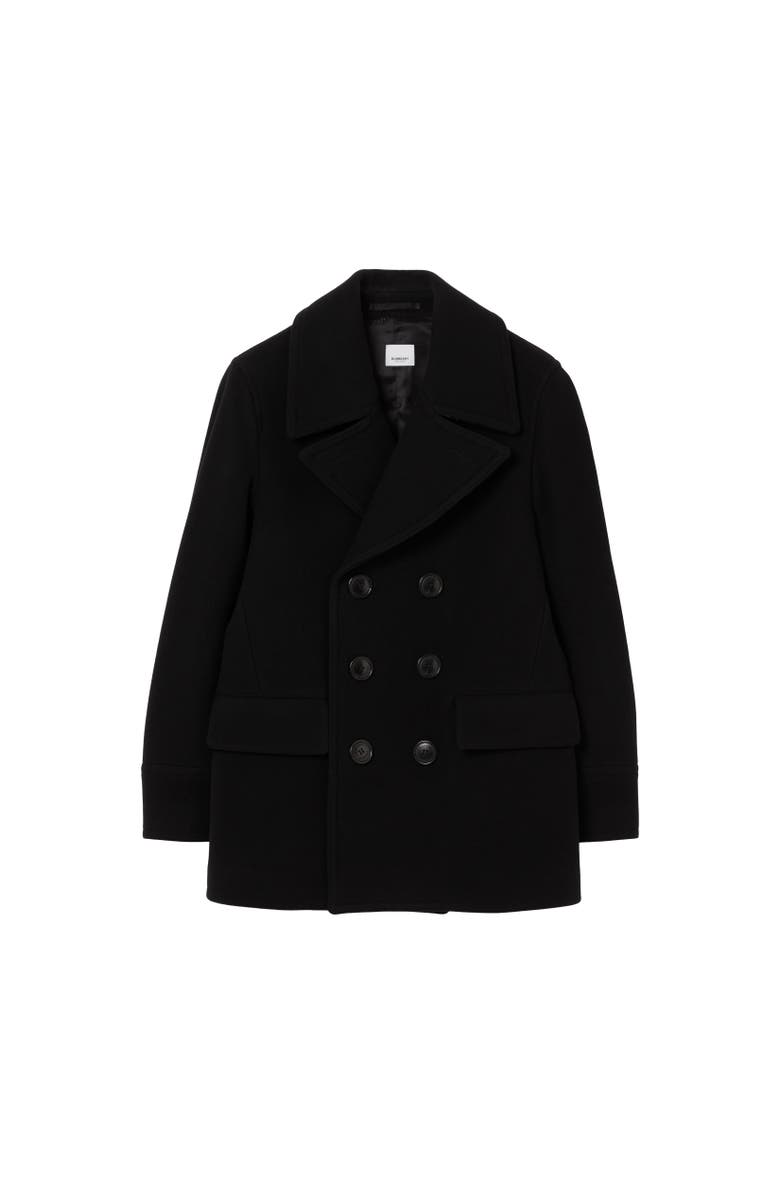 Burberry Wool Blend Pea Coat, Alternate, color, 