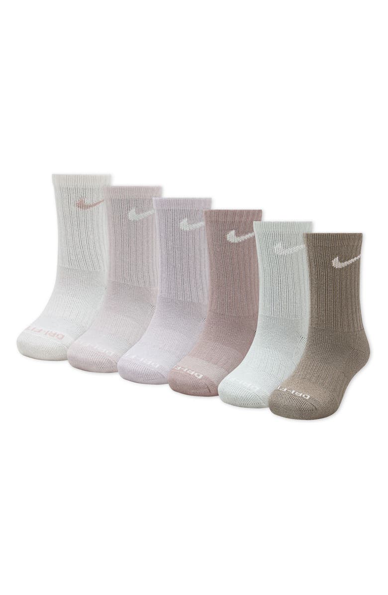 Nike Kids' Basic Swoosh Performance Crew Socks, Main, color, Sail