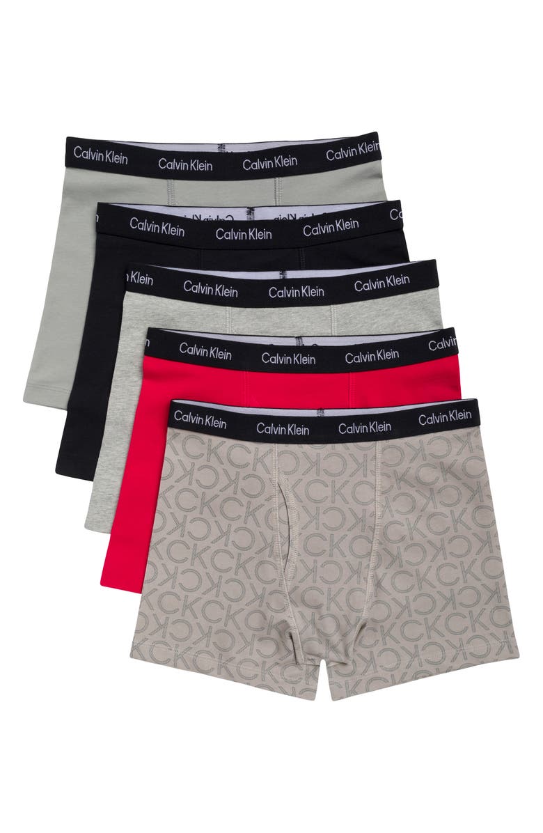 Calvin Klein Kids' 5-Pack Boxer Briefs, Main, color,