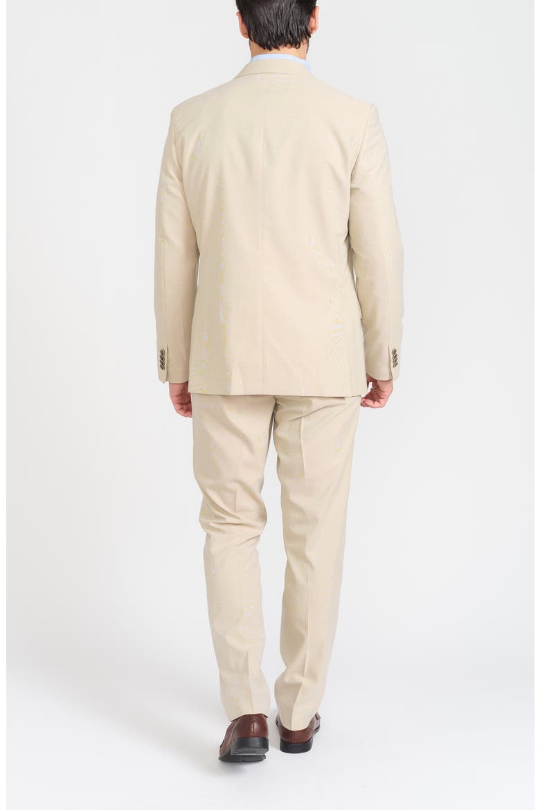 Tic Weave Suit, Alternate, color, TAN