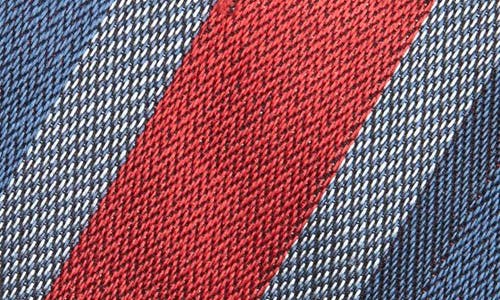 David Donahue Stripe Silk & Cotton Tie In Multi