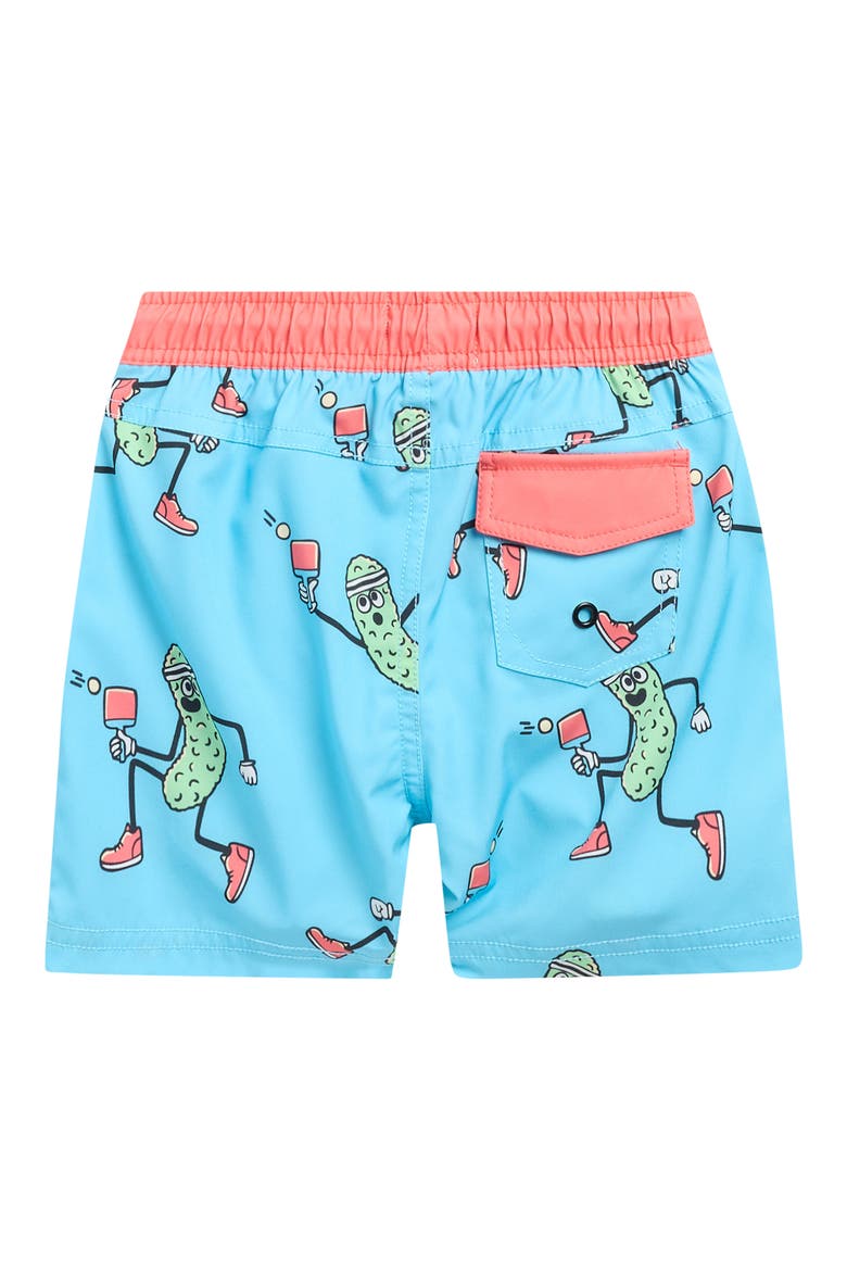 Kids' Bali Swim Trunks, Alternate, color, AQUARIUS/ PICKLE BALL