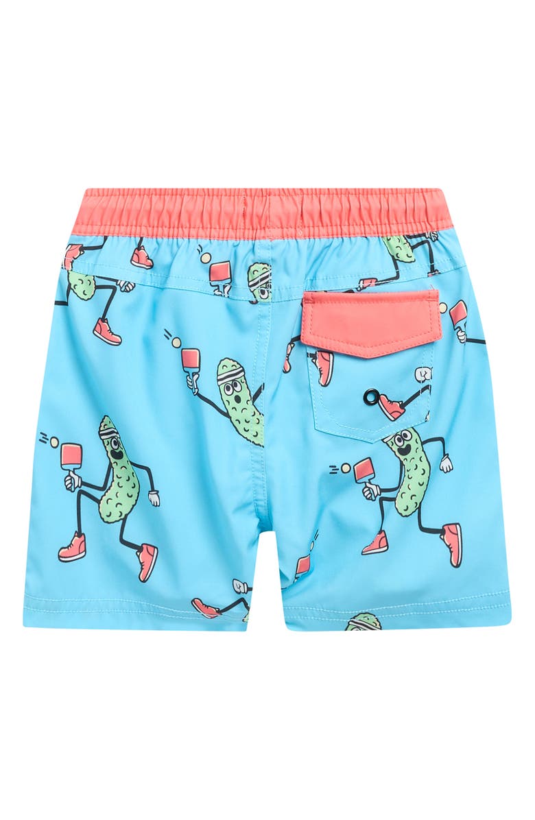 Sovereign Code Kids' Bali Swim Trunks, Alternate, color, Aquarius/ Pickle Ball