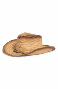 Shell Accent Straw Cowboy Hat