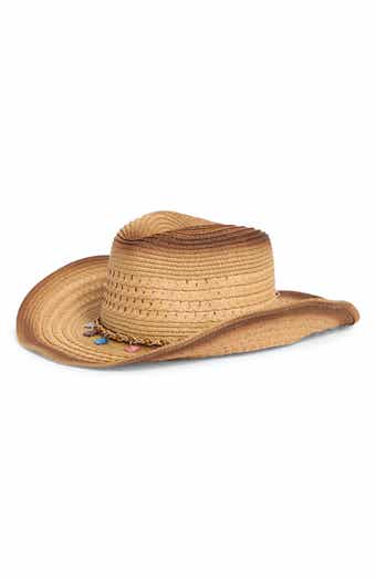 Shell Accent Straw Cowboy Hat