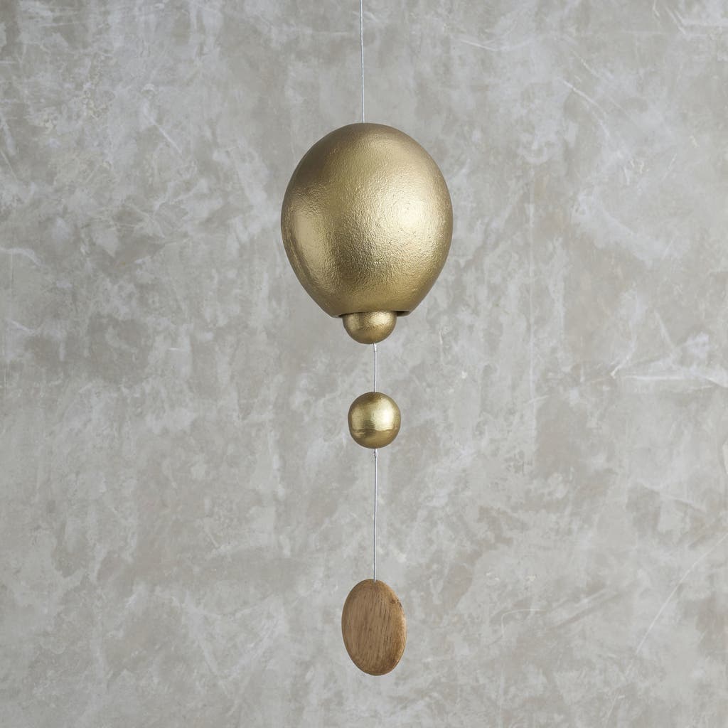 The Collective Home Stinson Antique Brass Hanging Bell Ovoid