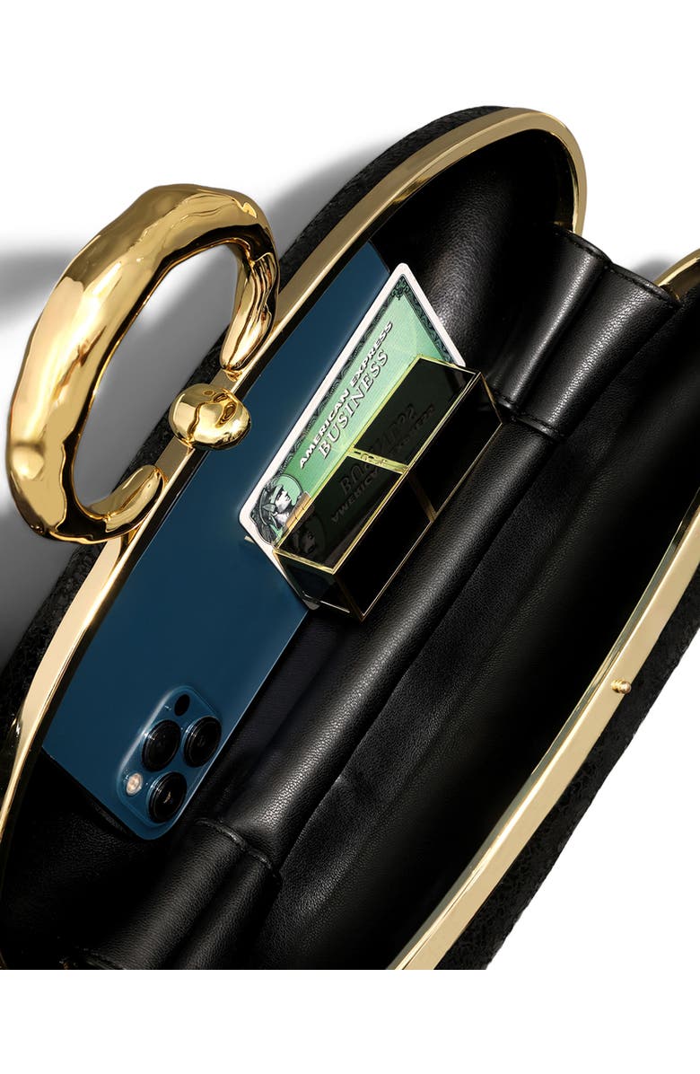 Alexis Bittar Molten Bullet Leather Minaudière, Alternate, color,