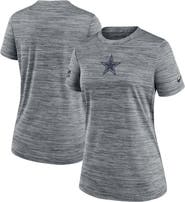 Nike Women's Nike Gray Dallas Cowboys Sideline Velocity Performance T-Shirt