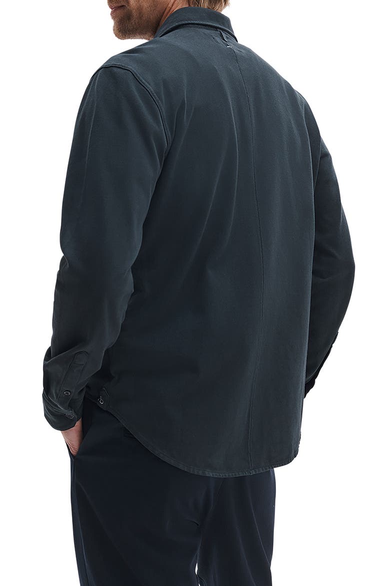 Tomlin Garment Dye Cotton Oxford Button-Up Shirt, Alternate, color, BLACK