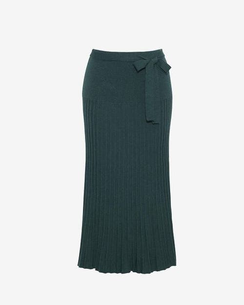 Draper James Luxe Pleated Maxi Skirt In Green