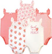 Touched by Nature 5Pk Organic Sleeveless Bodysuits