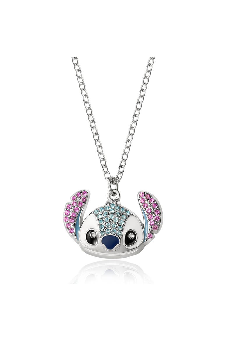 Lilo and Stitch Fashion Pendant Necklace, Main, color, Silver, blue